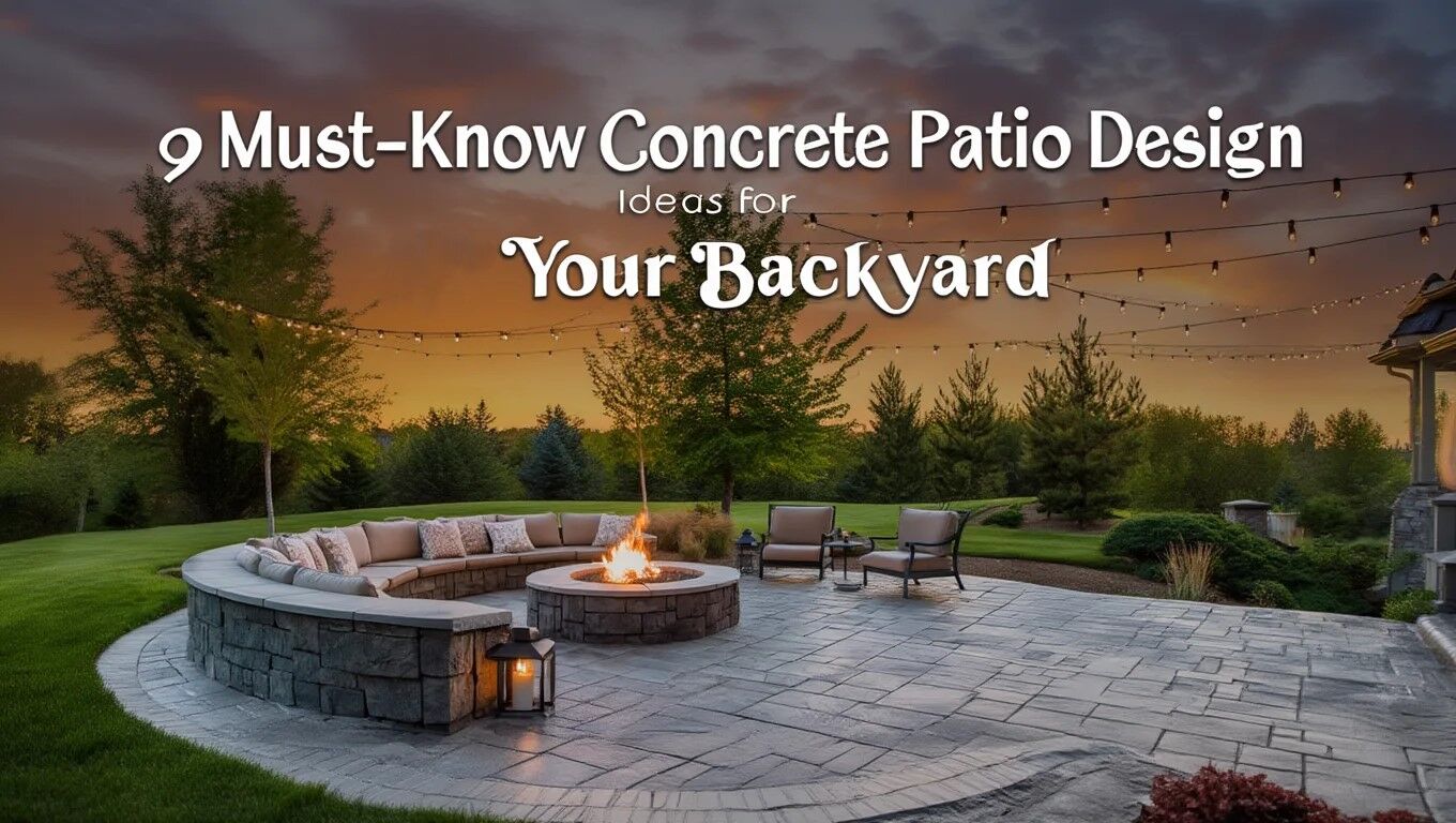 9 Creative Concrete Patio Design Ideas for Modern Homes